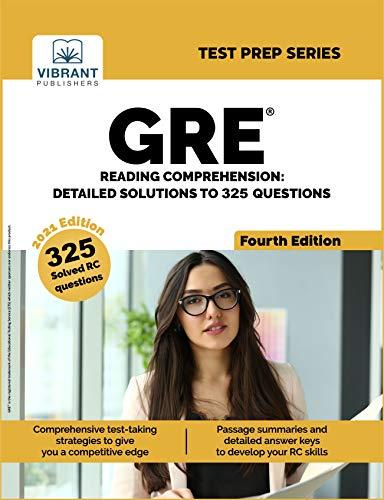 Cover of GRE Reading Comprehension: Detailed Solutions to 325 Questions (Fourth Edition) (Test Prep Series)