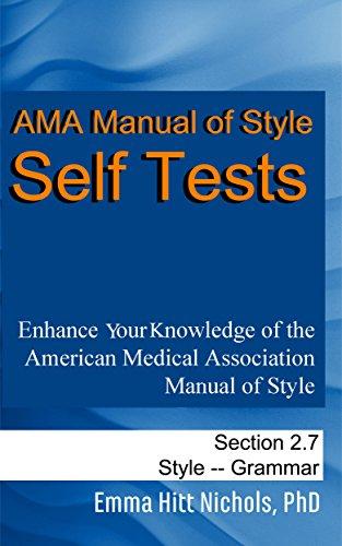 Cover of AMA Manual of Style Self Tests: Grammar Section 2.7